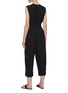 Back View - Click To Enlarge - THEORY - Belted satin cargo jumpsuit