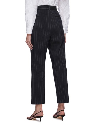 Back View - Click To Enlarge - THEORY - 'Treeca' Pinstripe Linen Blend Pants