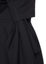 Detail View - Click To Enlarge - TIBI - Crossover Sleeve Panel One Shoulder Midi Dress