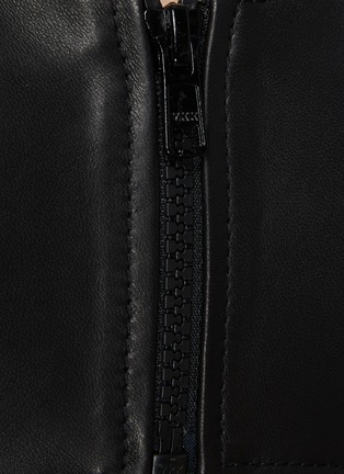  - TIBI - Zip-up Leather Bandeau