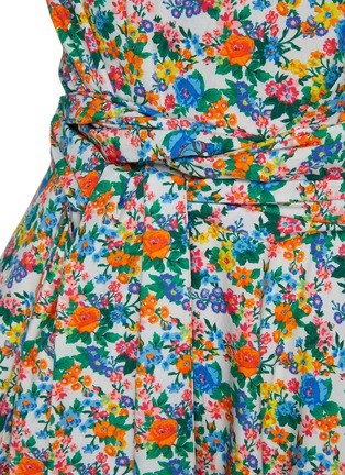 Detail View - Click To Enlarge - TIBI - Sabine' All-over Floral Print One Shoulder Balloon Hem Dress