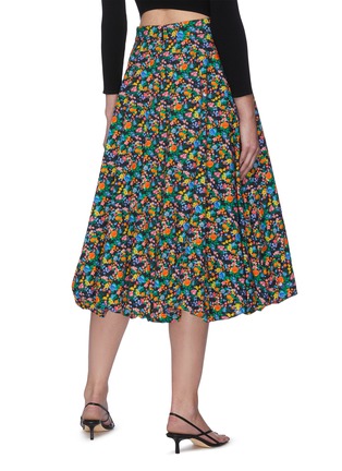 Back View - Click To Enlarge - TIBI - Sabine' All-over Floral Print Balloon Hem Skirt