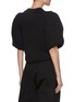 Back View - Click To Enlarge - TIBI - Balloon Sleeve Crochet Crop Sweater