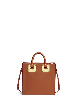 Back View - Click To Enlarge - SOPHIE HULME - Square leather box tote
