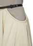 Detail View - Click To Enlarge - TIBI - Belt Detail Side Cut-out Cotton Twill Skirt