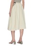 Back View - Click To Enlarge - TIBI - Belt Detail Side Cut-out Cotton Twill Skirt