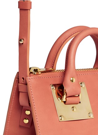 Detail View - Click To Enlarge - SOPHIE HULME - 'Albion' mini leather bowling bag
