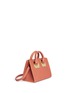 Front View - Click To Enlarge - SOPHIE HULME - 'Albion' mini leather bowling bag