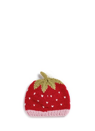 Figure View - Click To Enlarge - THE BLUEBERRY HILL - 'Addie' strawberry knit kids beanie