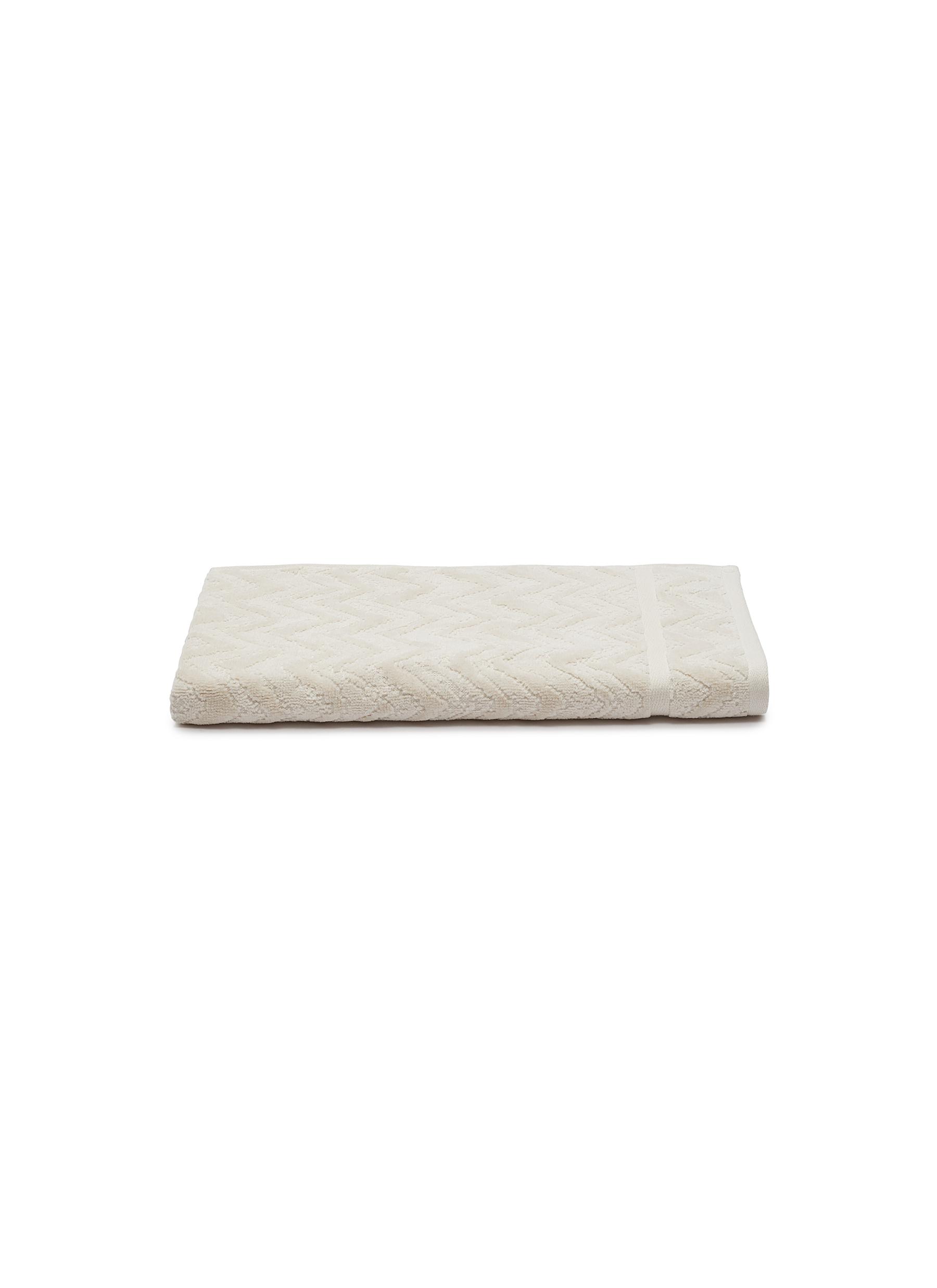 Missoni Rex Cotton Hand Towel - Natural White