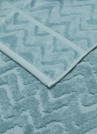 Detail View - Click To Enlarge - MISSONI - Rex Cotton Bath Towel – Light Blue