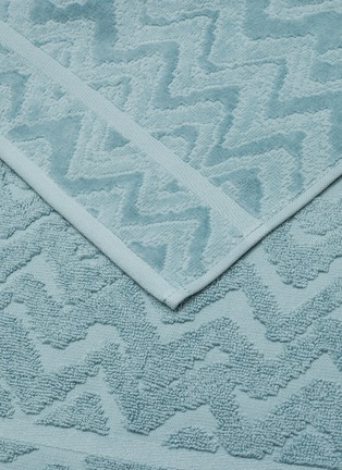 Detail View - Click To Enlarge - MISSONI - Rex Cotton Hand Towel – Light Blue