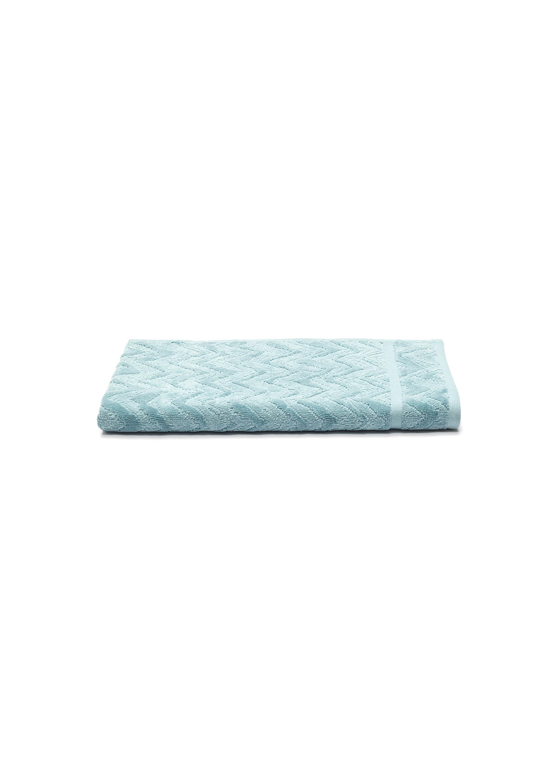Missoni Rex Cotton Hand Towel - Light Blue