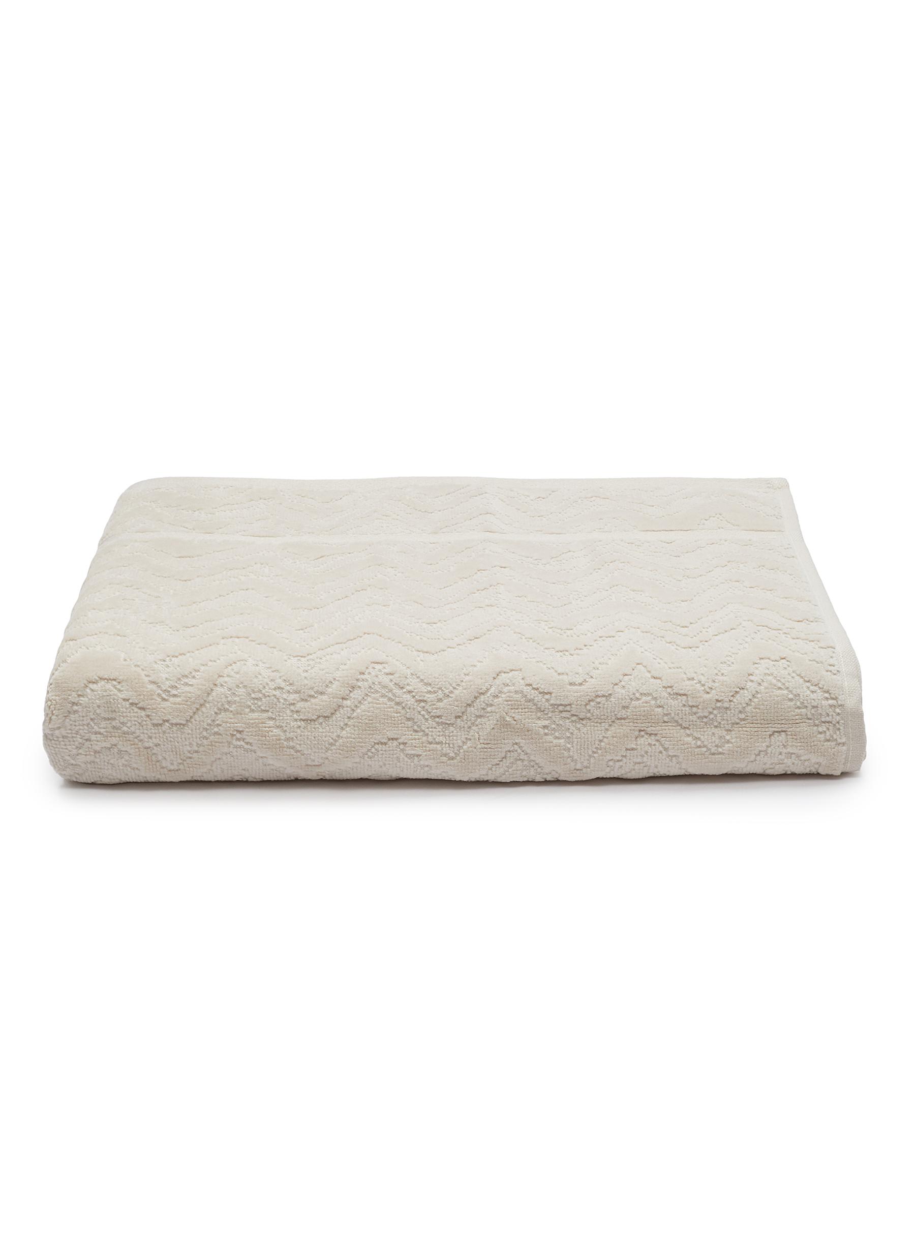 Rex Cotton Bath Towel - Natural White