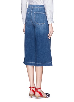 Back View - Click To Enlarge - FRAME - 'Le Culotte' wide leg cropped jeans