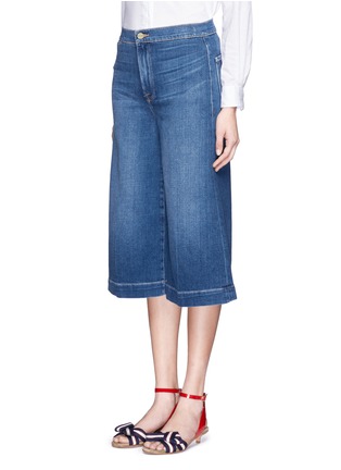 Front View - Click To Enlarge - FRAME - 'Le Culotte' wide leg cropped jeans