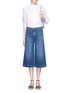 Figure View - Click To Enlarge - FRAME - 'Le Culotte' wide leg cropped jeans