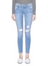 Detail View - Click To Enlarge - FRAME - 'Le Skinny De Jeanne' distressed jeans