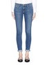 Detail View - Click To Enlarge - FRAME - 'Le Skinny de Jeanne' whiskered jeans