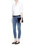 Figure View - Click To Enlarge - FRAME - 'Le Skinny de Jeanne' whiskered jeans