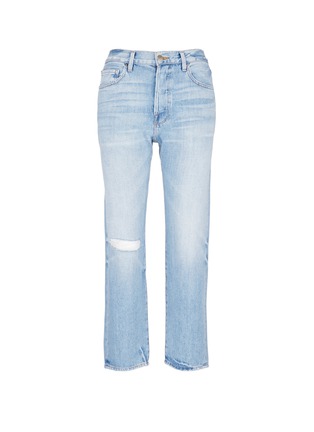 Main View - Click To Enlarge - FRAME - 'Le Original' distressed knee boyfriend jeans