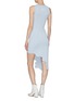 Back View - Click To Enlarge - PH5 - Asymmetric Scallop Hem Sleeveless Dress