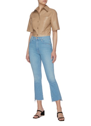 Figure View - Click To Enlarge - MOTHER - The Insider' Raw Hem Boot Cut Jeans
