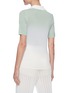 Back View - Click To Enlarge - CRUSH COLLECTION - Ombré pointelle V-neck polo shirt