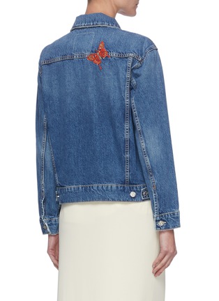 Back View - Click To Enlarge - MOTHER - 'The Mountain Drifter' Psychedelic Embroidered Denim Jacket