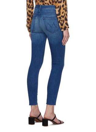 Back View - Click To Enlarge - MOTHER - 'The Pixie' frayed hem crop skinny jeans
