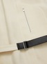 Detail View - Click To Enlarge - JIL SANDER - Belted Zip Front Slit Sleeves Midi Dress