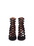 Figure View - Click To Enlarge - ALAÏA - Lasercut caged suede booties