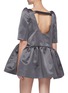Back View - Click To Enlarge - SHUSHU/TONG - V-neck bow detail voluminous skirt dress