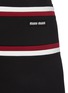  - MIU MIU - Striped waistband lux fleece mini skirt