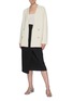 Figure View - Click To Enlarge - VINCE - Belted Wool Cashmere Blend Knit Coat