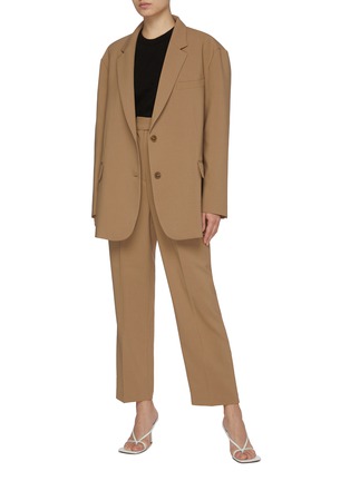 Figure View - Click To Enlarge - THE FRANKIE SHOP - 'Bea' Pleat Suiting Pants