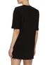 Back View - Click To Enlarge - THE FRANKIE SHOP - 'Sean' Padded Shoulder Cotton T-shirt Dress