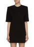 Main View - Click To Enlarge - THE FRANKIE SHOP - 'Sean' Padded Shoulder Cotton T-shirt Dress