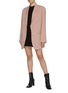 Figure View - Click To Enlarge - THE FRANKIE SHOP - 'Sean' Padded Shoulder Cotton T-shirt Dress