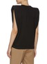 Back View - Click To Enlarge - THE FRANKIE SHOP - 'Eva' Padded Shoulder Sleeveless Cotton Top