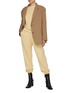 Figure View - Click To Enlarge - THE FRANKIE SHOP - 'Vanessa' Padded Shoulder Oversize Cotton Sweatshirt