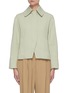 Main View - Click To Enlarge - VINCE - Conceal Button Front Crop Cotton Jacket