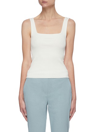 Main View - Click To Enlarge - VINCE - Square Neck Rib Tank Top