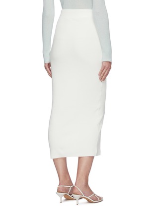 Back View - Click To Enlarge - VINCE - Ribbed Midi Pencil Skirt