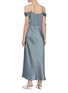 Back View - Click To Enlarge - VINCE - Drop Shoulder Satin Maxi Slip Dress