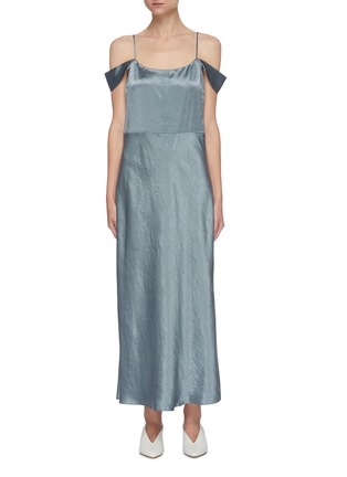 Main View - Click To Enlarge - VINCE - Drop Shoulder Satin Maxi Slip Dress