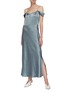 Figure View - Click To Enlarge - VINCE - Drop Shoulder Satin Maxi Slip Dress