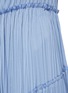 Detail View - Click To Enlarge - VINCE - Asymmetric Tier Sleeveless Crinkle Satin Midi Dress