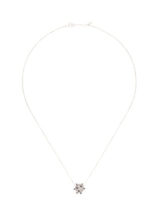 Main View - Click To Enlarge - BAO BAO WAN - Spike bomb pendant diamond pavé 18k white gold necklace