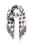 Main View - Click To Enlarge - ALEXANDER MCQUEEN - Faded Floral Skull Print Silk Scarf